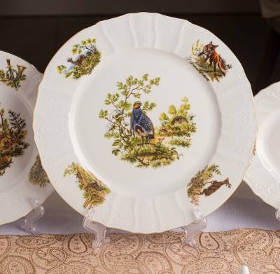 Набір підставних тарілок 25 см Thun Bernadotte Мисливство U001011